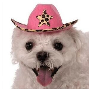 Rubies Pet Halloween Costume Accessory Pink Cowboy Hat for Dog or Cat